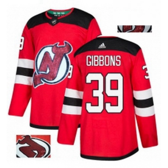 Mens Adidas New Jersey Devils 39 Brian Gibbons Authentic Red Fashion Gold NHL Jersey Mens Adidas New Jersey Devils 39 Brian Gibbons Authentic Red Fashion Gold NHL Jersey