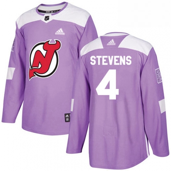 Mens Adidas New Jersey Devils 4 Scott Stevens Authentic Purple Fights Cancer Practice NHL Jersey Mens Adidas New Jersey Devils 4 Scott Stevens Authentic Purple Fights Cancer Practice NHL Jersey