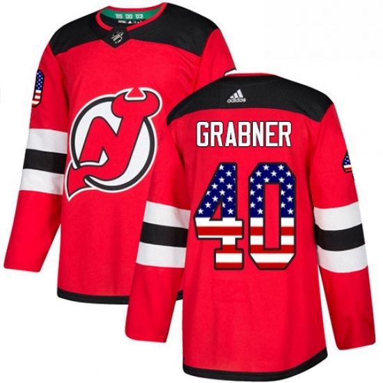 Mens Adidas New Jersey Devils 40 Michael Grabner Authentic Red USA Flag Fashion NHL Jersey Mens Adidas New Jersey Devils 40 Michael Grabner Authentic Red USA Flag Fashion NHL Jersey
