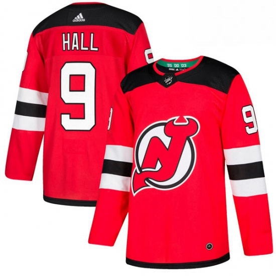 Mens Adidas New Jersey Devils 9 Taylor Hall Authentic Red Home NHL Jersey Mens Adidas New Jersey Devils 9 Taylor Hall Authentic Red Home NHL Jersey