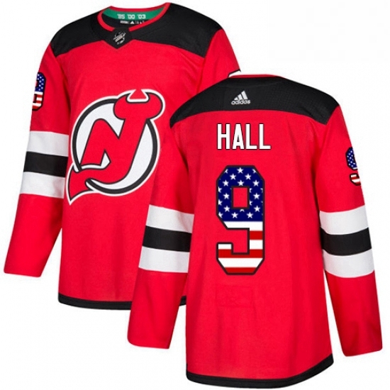 Mens Adidas New Jersey Devils 9 Taylor Hall Authentic Red USA Flag Fashion NHL Jersey Mens Adidas New Jersey Devils 9 Taylor Hall Authentic Red USA Flag Fashion NHL Jersey