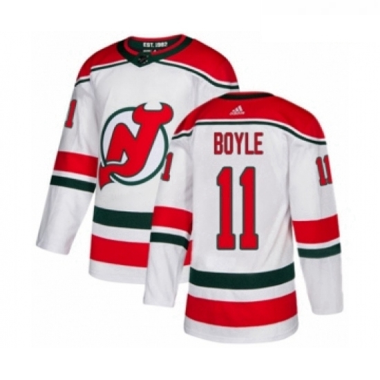 Youth Adidas New Jersey Devils 11 Brian Boyle Authentic White Alternate NHL Jersey Youth Adidas New Jersey Devils 11 Brian Boyle Authentic White Alternate NHL Jersey
