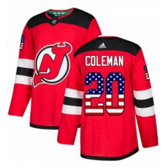 Youth Adidas New Jersey Devils 20 Blake Coleman Authentic Red USA Flag Fashion NHL Jersey Youth Adidas New Jersey Devils 20 Blake Coleman Authentic Red USA Flag Fashion NHL Jersey