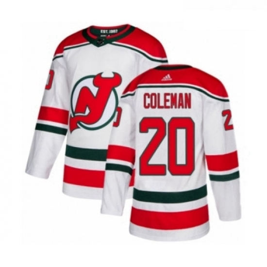 Youth Adidas New Jersey Devils 20 Blake Coleman Authentic White Alternate NHL Jersey Youth Adidas New Jersey Devils 20 Blake Coleman Authentic White Alternate NHL Jersey