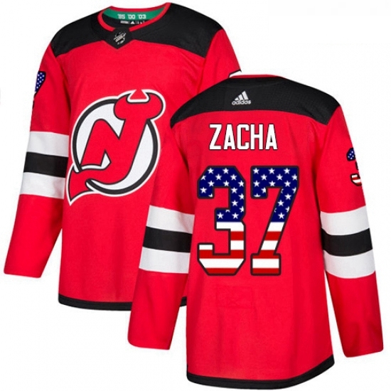 Youth Adidas New Jersey Devils 37 Pavel Zacha Authentic Red USA Flag Fashion NHL Jersey Youth Adidas New Jersey Devils 37 Pavel Zacha Authentic Red USA Flag Fashion NHL Jersey