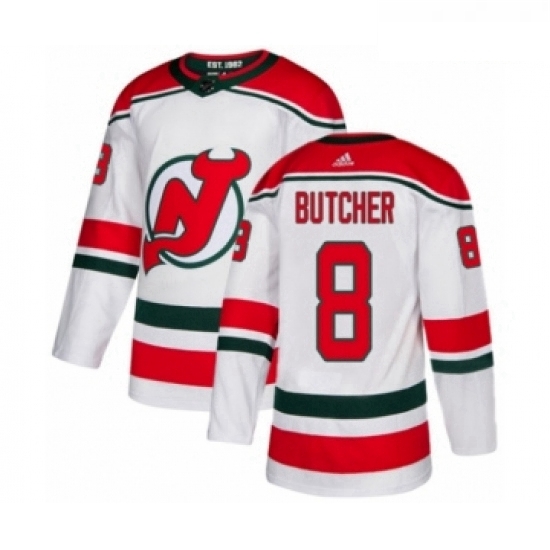 Youth Adidas New Jersey Devils 8 Will Butcher Authentic White Alternate NHL Jersey Youth Adidas New Jersey Devils 8 Will Butcher Authentic White Alternate NHL Jersey