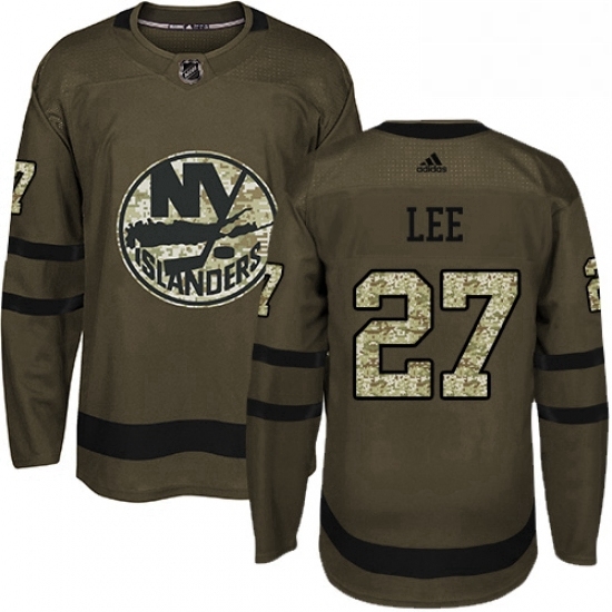 Mens Adidas New York Islanders 27 Anders Lee Premier Green Salute to Service NHL Jersey Mens Adidas New York Islanders 27 Anders Lee Premier Green Salute to Service NHL Jersey