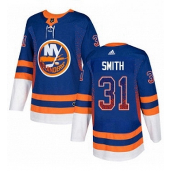 Mens Adidas New York Islanders 31 Billy Smith Authentic Royal Blue Drift Fashion NHL Jersey Mens Adidas New York Islanders 31 Billy Smith Authentic Royal Blue Drift Fashion NHL Jersey