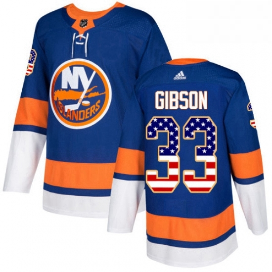 Mens Adidas New York Islanders 33 Christopher Gibson Authentic Royal Blue USA Flag Fashion NHL Jersey Mens Adidas New York Islanders 33 Christopher Gibson Authentic Royal Blue USA Flag Fashion NHL Jersey