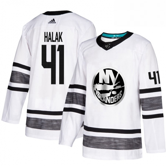 Mens Adidas New York Islanders 41 Jaroslav Halak White 2019 All Star Game Parley Authentic Stitched NHL Jersey Mens Adidas New York Islanders 41 Jaroslav Halak White 2019 All Star Game Parley Authentic Stitched NHL Jersey