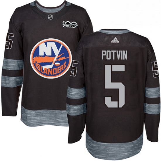Mens Adidas New York Islanders 5 Denis Potvin Premier Black 1917 2017 100th Anniversary NHL Jersey Mens Adidas New York Islanders 5 Denis Potvin Premier Black 1917 2017 100th Anniversary NHL Jersey