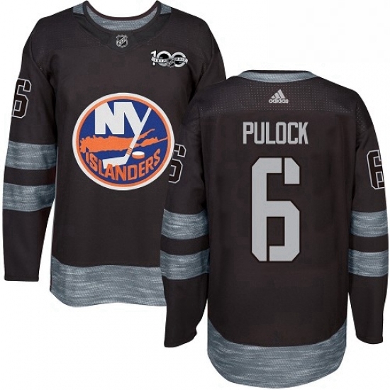 Mens Adidas New York Islanders 6 Ryan Pulock Premier Black 1917 2017 100th Anniversary NHL Jersey Mens Adidas New York Islanders 6 Ryan Pulock Premier Black 1917 2017 100th Anniversary NHL Jersey