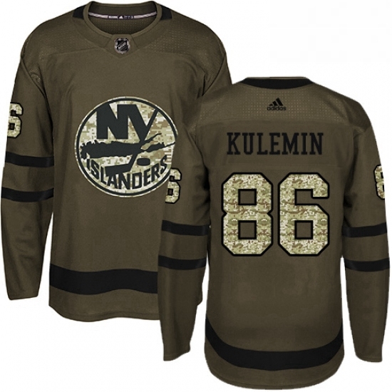 Mens Adidas New York Islanders 86 Nikolay Kulemin Authentic Green Salute to Service NHL Jersey Mens Adidas New York Islanders 86 Nikolay Kulemin Authentic Green Salute to Service NHL Jersey