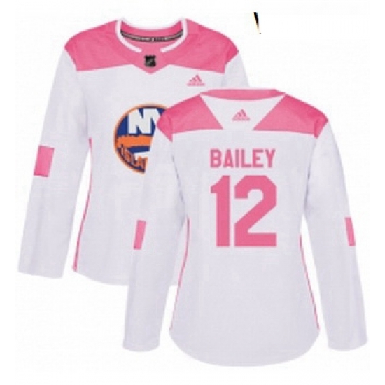 Womens Adidas New York Islanders 12 Josh Bailey Authentic WhitePink Fashion NHL Jersey Womens Adidas New York Islanders 12 Josh Bailey Authentic WhitePink Fashion NHL Jersey