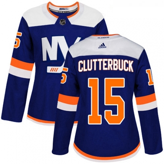 Womens Adidas New York Islanders 15 Cal Clutterbuck Premier Blue Alternate NHL Jersey Womens Adidas New York Islanders 15 Cal Clutterbuck Premier Blue Alternate NHL Jersey