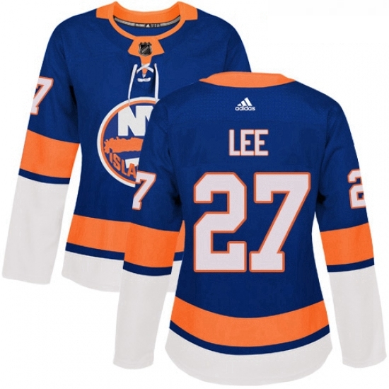 Womens Adidas New York Islanders 27 Anders Lee Premier Royal Blue Home NHL Jersey Womens Adidas New York Islanders 27 Anders Lee Premier Royal Blue Home NHL Jersey