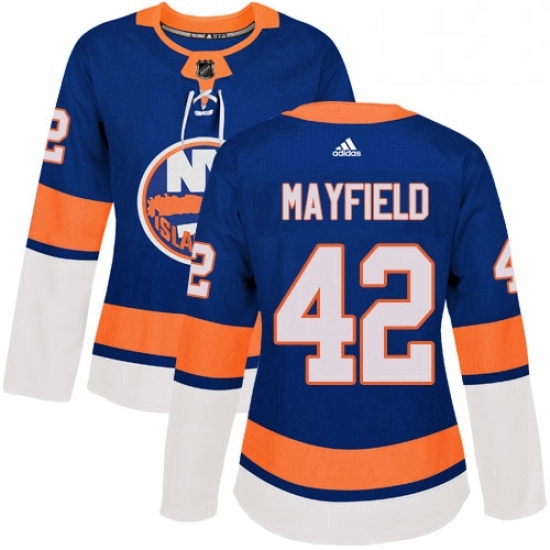 Womens Adidas New York Islanders 42 Scott Mayfield Premier Royal Blue Home NHL Jersey Womens Adidas New York Islanders 42 Scott Mayfield Premier Royal Blue Home NHL Jersey