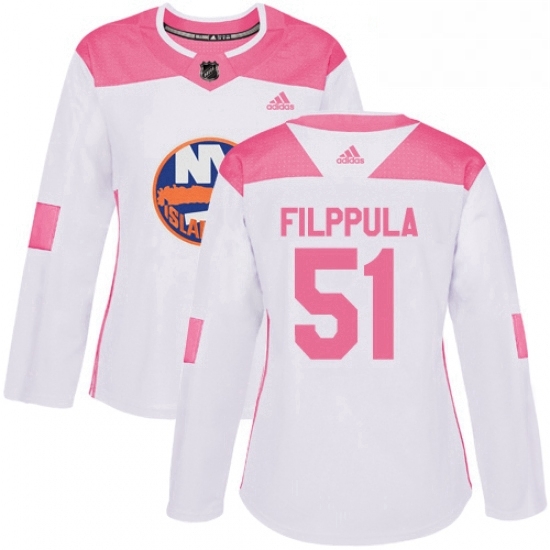 Womens Adidas New York Islanders 51 Valtteri Filppula Authentic White Pink Fashion NHL Jersey Womens Adidas New York Islanders 51 Valtteri Filppula Authentic White Pink Fashion NHL Jersey