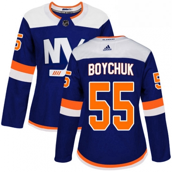 Womens Adidas New York Islanders 55 Johnny Boychuk Premier Blue Alternate NHL Jersey Womens Adidas New York Islanders 55 Johnny Boychuk Premier Blue Alternate NHL Jersey