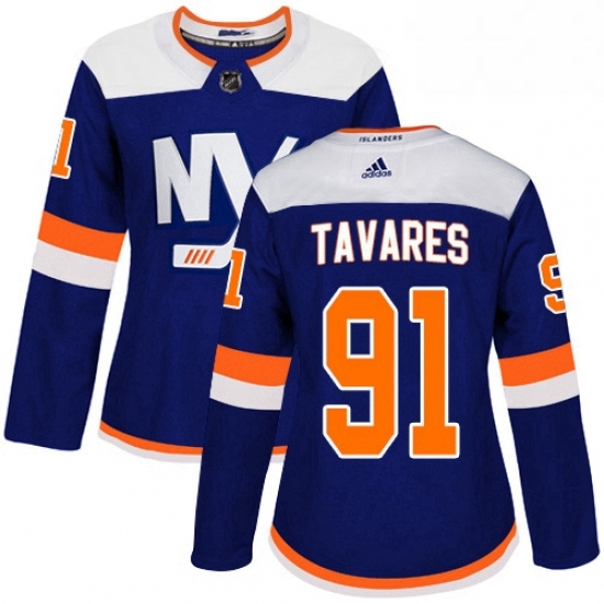 Womens Adidas New York Islanders 91 John Tavares Premier Blue Alternate NHL Jersey Womens Adidas New York Islanders 91 John Tavares Premier Blue Alternate NHL Jersey