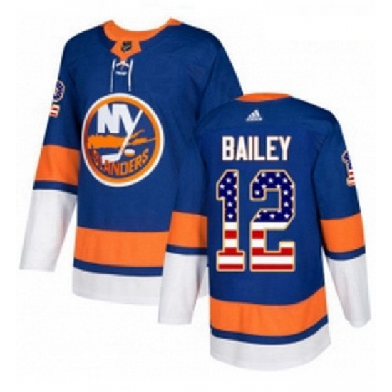 Youth Adidas New York Islanders 12 Josh Bailey Authentic Royal Blue USA Flag Fashion NHL Jersey Youth Adidas New York Islanders 12 Josh Bailey Authentic Royal Blue USA Flag Fashion NHL Jersey