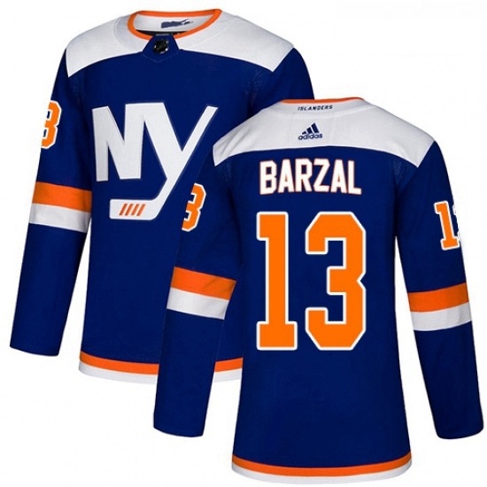 Youth Adidas New York Islanders 13 Mathew Barzal Premier Blue Alternate NHL Jersey Youth Adidas New York Islanders 13 Mathew Barzal Premier Blue Alternate NHL Jersey