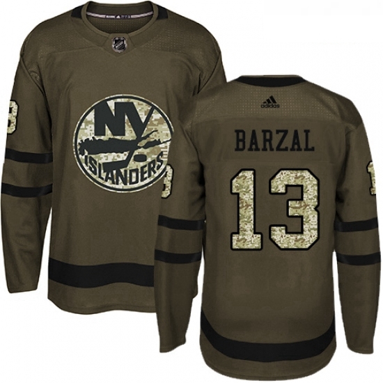 Youth Adidas New York Islanders 13 Mathew Barzal Premier Green Salute to Service NHL Jersey Youth Adidas New York Islanders 13 Mathew Barzal Premier Green Salute to Service NHL Jersey