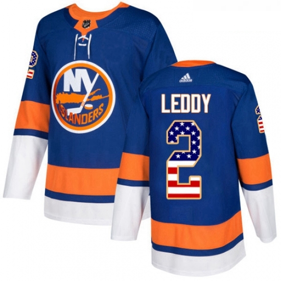 Youth Adidas New York Islanders 2 Nick Leddy Authentic Royal Blue USA Flag Fashion NHL Jersey Youth Adidas New York Islanders 2 Nick Leddy Authentic Royal Blue USA Flag Fashion NHL Jersey