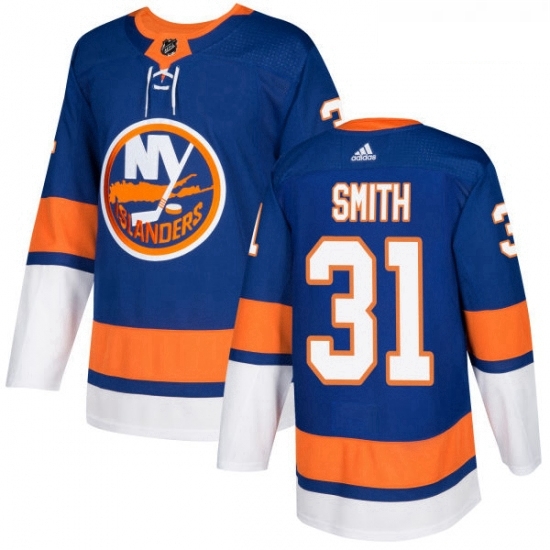 Youth Adidas New York Islanders 31 Billy Smith Premier Royal Blue Home NHL Jersey Youth Adidas New York Islanders 31 Billy Smith Premier Royal Blue Home NHL Jersey