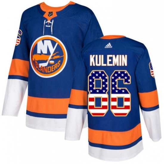 Youth Adidas New York Islanders 86 Nikolay Kulemin Authentic Royal Blue USA Flag Fashion NHL Jersey Youth Adidas New York Islanders 86 Nikolay Kulemin Authentic Royal Blue USA Flag Fashion NHL Jersey