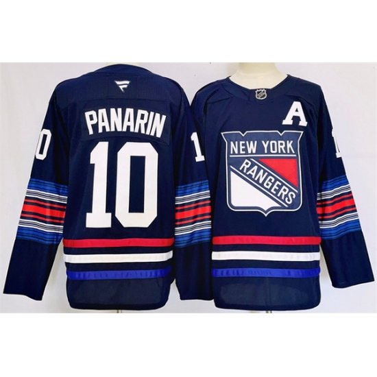 Men New York Rangers 10 Artemi Panarin Navy 2024 25 Stitched Jersey Men New York Rangers 10 Artemi Panarin Navy 2024 25 Stitched Jersey