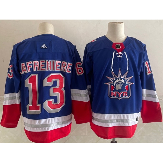 Men New York Rangers 13 Alexis Lafreniere Light Blue 2021 Retro Stitched NHL Jersey Men New York Rangers 13 Alexis Lafreniere Light Blue 2021 Retro Stitched NHL Jersey