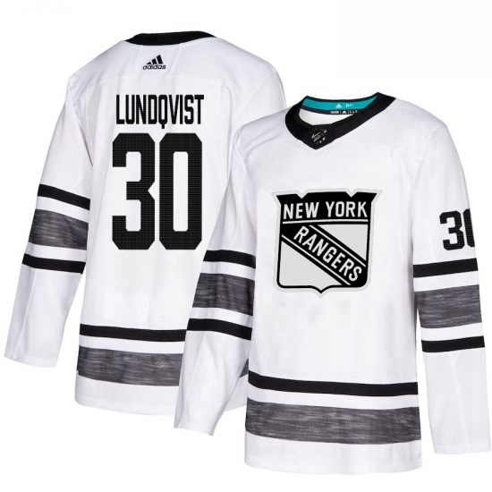 Mens Adidas New York Rangers 30 Henrik Lundqvist White 2019 All Star Game Parley Authentic Stitched NHL Jersey Mens Adidas New York Rangers 30 Henrik Lundqvist White 2019 All Star Game Parley Authentic Stitched NHL Jersey