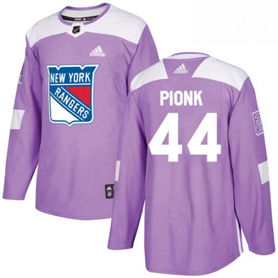 Mens Adidas New York Rangers 44 Neal Pionk Purple Authentic Fights Cancer Stitched NHL Jersey Mens Adidas New York Rangers 44 Neal Pionk Purple Authentic Fights Cancer Stitched NHL Jersey