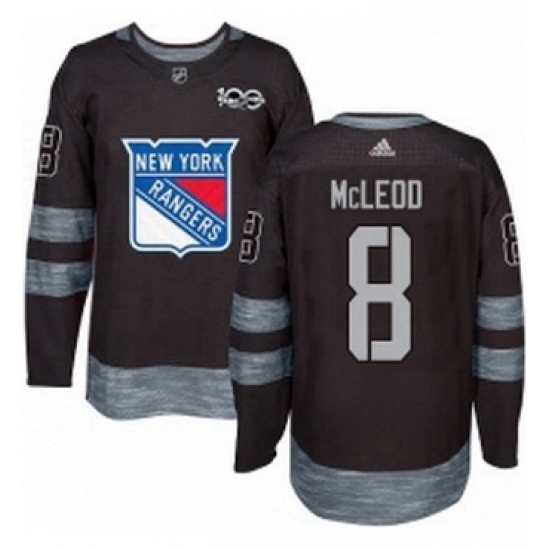 Mens Adidas New York Rangers 8 Cody McLeod Premier Black 1917 2017 100th Anniversary NHL Jersey Mens Adidas New York Rangers 8 Cody McLeod Premier Black 1917 2017 100th Anniversary NHL Jersey
