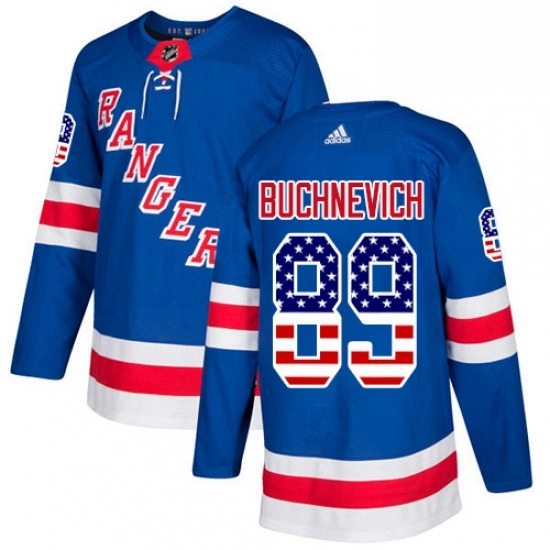 Mens Adidas New York Rangers 89 Pavel Buchnevich Authentic Royal Blue USA Flag Fashion NHL Jersey Mens Adidas New York Rangers 89 Pavel Buchnevich Authentic Royal Blue USA Flag Fashion NHL Jersey