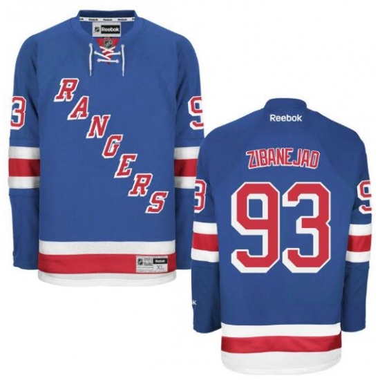 Mens Mika Zibanejad New York Rangers #93 Authentic Royal Blue Home Reebok Jersey Mens Mika Zibanejad New York Rangers #93 Authentic Royal Blue Home Reebok Jersey