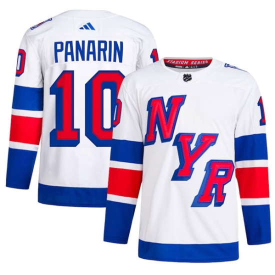 Men's New York Rangers #10 Artemi Panarin White 2024 Stadium Series Stitched Jersey Men's New York Rangers #10 Artemi Panarin White 2024 Stadium Series Stitched Jersey