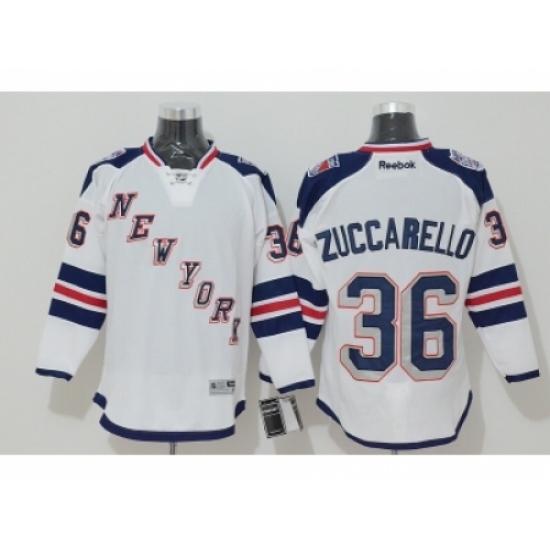 NHL New York Rangers #36 Mats Zuccarello White Jerseys(2014 Stadium Series) NHL New York Rangers #36 Mats Zuccarello White Jerseys(2014 Stadium Series)