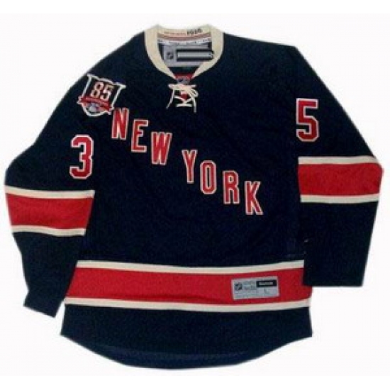 NY Rangers 35 Mike Richter jersey 85TH jersey DK blue NY Rangers 35 Mike Richter jersey 85TH jersey DK blue