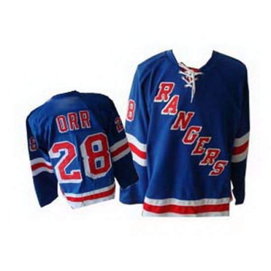 New York Rangers 28 Orr blue Jerseys New York Rangers 28 Orr blue Jerseys