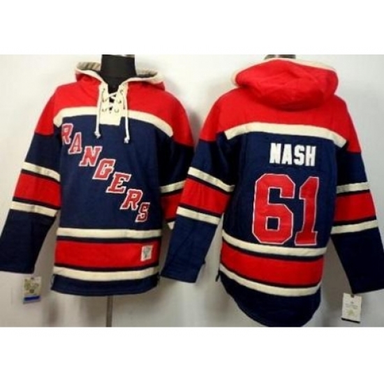 New York Rangers 61 Rick Nash Navy Blue Stitched NHL Sawyer Hooded Sweatshirt New York Rangers 61 Rick Nash Navy Blue Stitched NHL Sawyer Hooded Sweatshirt