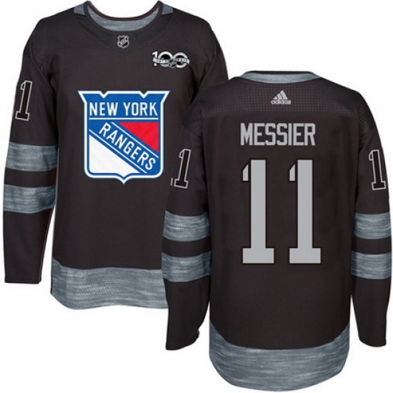 Rangers #11 Mark Messier Black 1917 2017 100th Anniversary Stitched NHL Jersey Rangers #11 Mark Messier Black 1917 2017 100th Anniversary Stitched NHL Jersey
