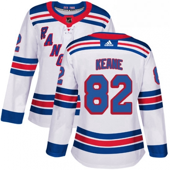 Womens Adidas New York Rangers 82 Joey Keane Authentic White Away NHL Jersey Womens Adidas New York Rangers 82 Joey Keane Authentic White Away NHL Jersey