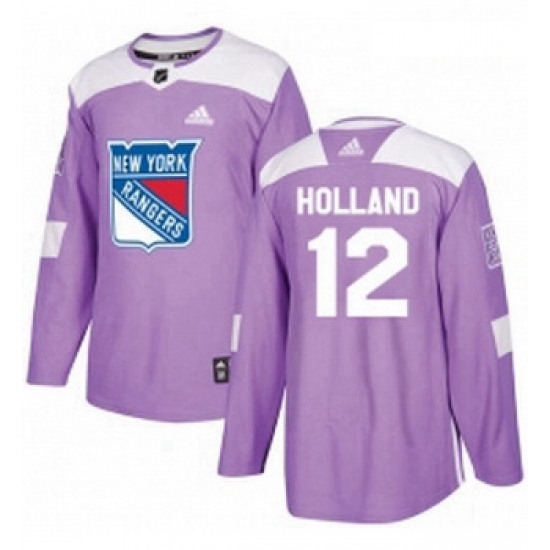 Youth Adidas New York Rangers 12 Peter Holland Authentic Purple Fights Cancer Practice NHL Jersey Youth Adidas New York Rangers 12 Peter Holland Authentic Purple Fights Cancer Practice NHL Jersey
