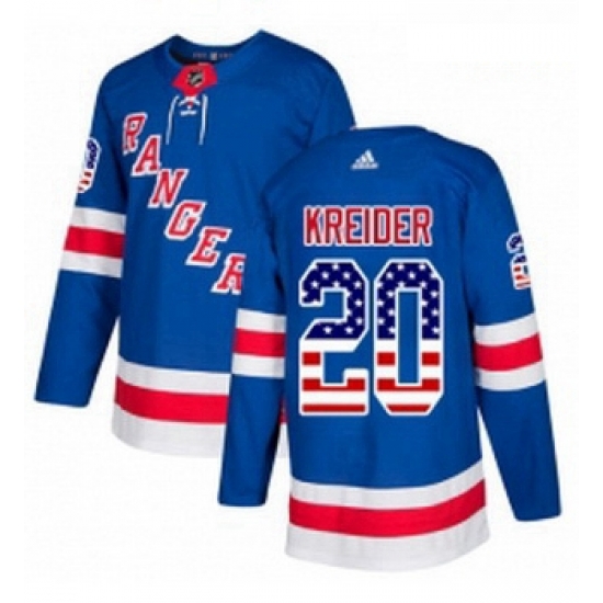 Youth Adidas New York Rangers 20 Chris Kreider Authentic Royal Blue USA Flag Fashion NHL Jersey Youth Adidas New York Rangers 20 Chris Kreider Authentic Royal Blue USA Flag Fashion NHL Jersey