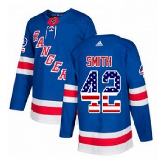 Youth Adidas New York Rangers 42 Brendan Smith Authentic Royal Blue USA Flag Fashion NHL Jersey Youth Adidas New York Rangers 42 Brendan Smith Authentic Royal Blue USA Flag Fashion NHL Jersey