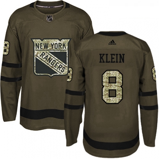 Youth Adidas New York Rangers 8 Kevin Klein Premier Green Salute to Service NHL Jersey Youth Adidas New York Rangers 8 Kevin Klein Premier Green Salute to Service NHL Jersey