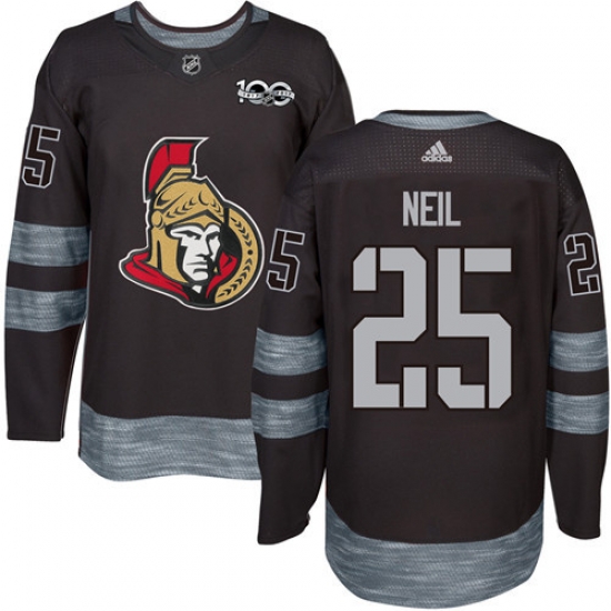 Adidas Senators #25 Chris Neil Black 1917 2017 100th Anniversary Stitched NHL Jersey Adidas Senators #25 Chris Neil Black 1917 2017 100th Anniversary Stitched NHL Jersey