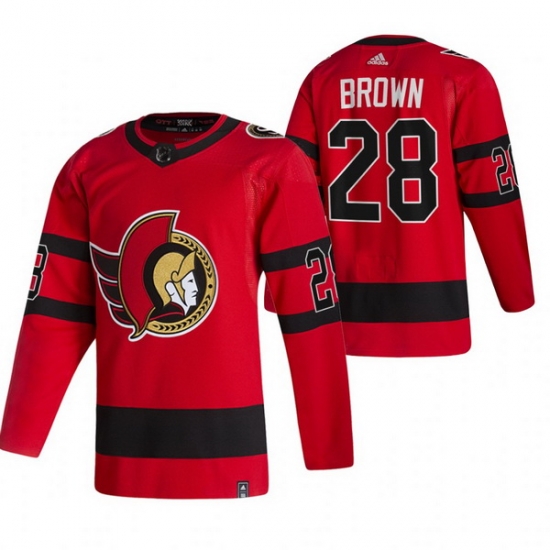 Men Ottawa Senators 28 Connor Brown Red Adidas 2020 21 Reverse Retro Alternate NHL Jersey Men Ottawa Senators 28 Connor Brown Red Adidas 2020 21 Reverse Retro Alternate NHL Jersey